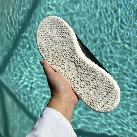 MEN'S Adidas Originals Stan Smith Core Black Green GZ6314 - Picture 7 of 10